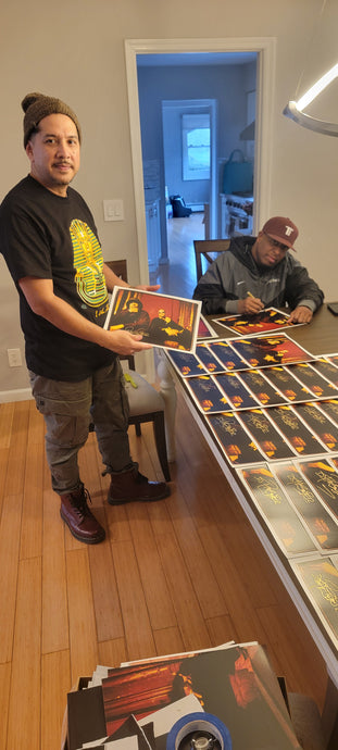 11 x 14 - Hard to Earn signed by DJ Premier and Danny Hastings